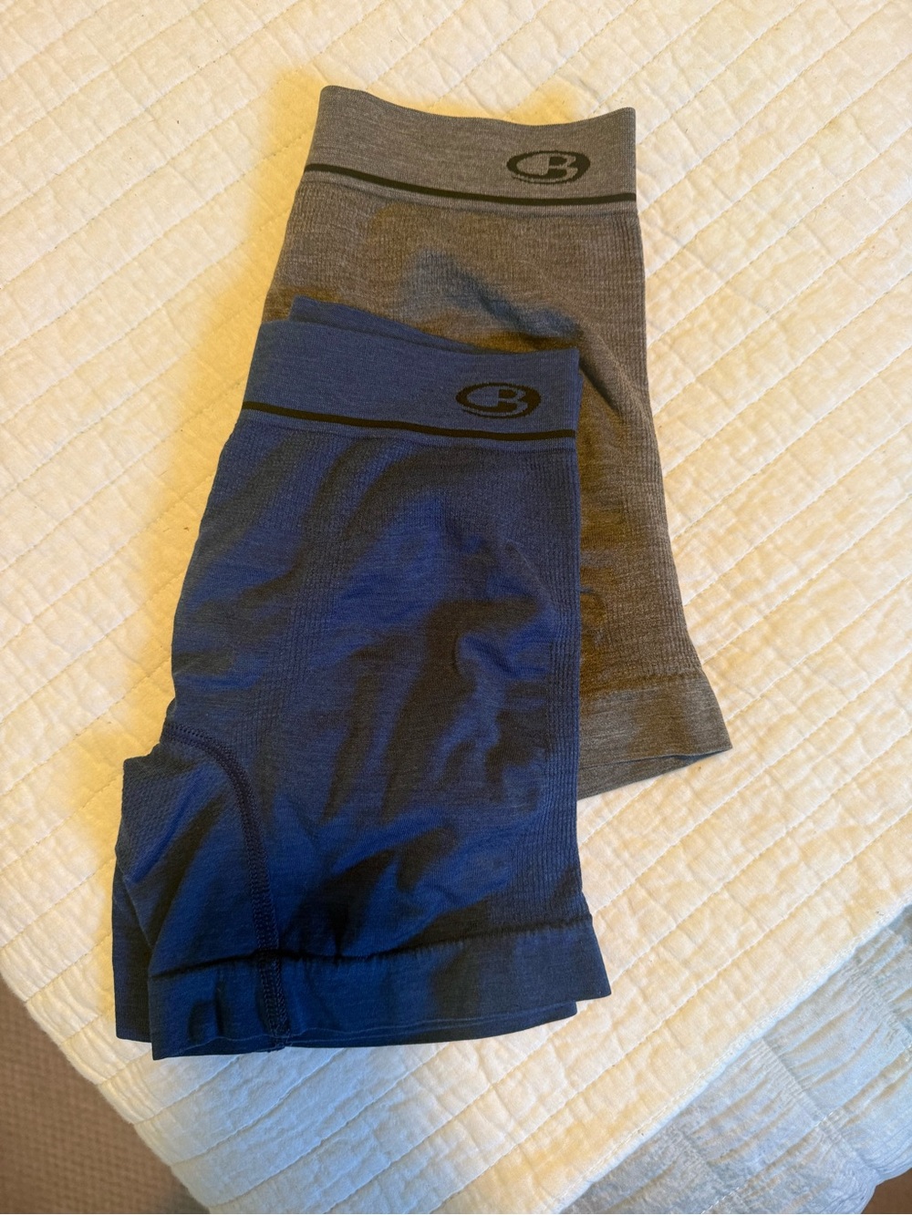 Icebreaker Navy and Gray Men's Boxer Briefs Duo: Anatomica seamless NWOT